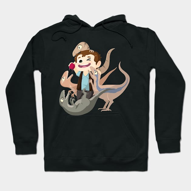 Crazy Raptor Lady Hoodie by miffmelon